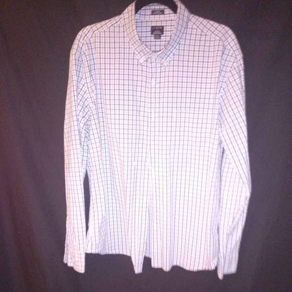 J. Crew Men's Slim Untucked Checkered Shirt